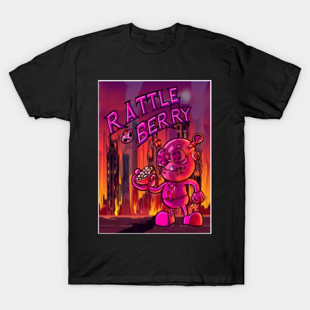 RATTLE BERRY CEREAL T-Shirt by Biomek